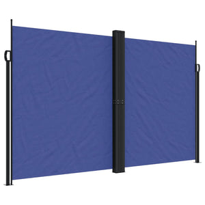 vidaXL Retractable Side Awning Blue 200x1000 cm