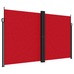 vidaXL Retractable Side Awning Red 200x1000 cm