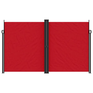 vidaXL Retractable Side Awning Red 200x1000 cm