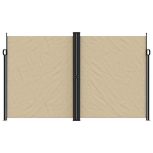 vidaXL Retractable Side Awning Beige 200x1000 cm