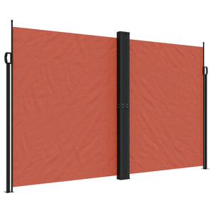 vidaXL Retractable Side Awning Terracotta 200x1000 cm