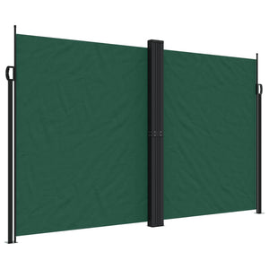 vidaXL Retractable Side Awning Dark Green 200x1000 cm