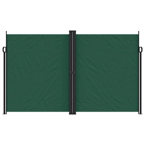 vidaXL Retractable Side Awning Dark Green 200x1000 cm