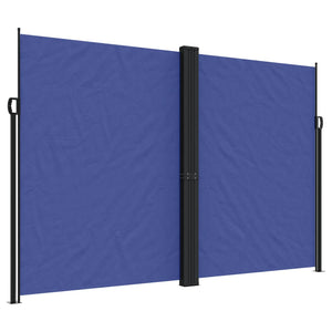 vidaXL Retractable Side Awning Blue 220x1000 cm