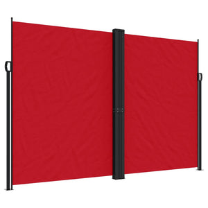 vidaXL Retractable Side Awning Red 220x1000 cm