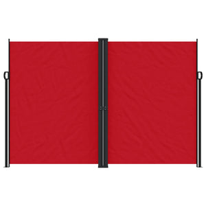 vidaXL Retractable Side Awning Red 220x1000 cm