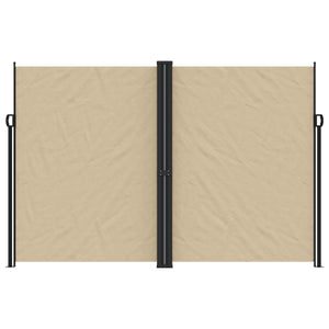 vidaXL Retractable Side Awning Beige 220x1000 cm