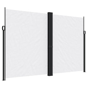 vidaXL Retractable Side Awning White 220x1000 cm