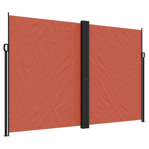 vidaXL Retractable Side Awning Terracotta 220x1000 cm