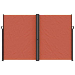 vidaXL Retractable Side Awning Terracotta 220x1000 cm