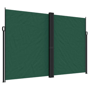 vidaXL Retractable Side Awning Dark Green 220x1000 cm