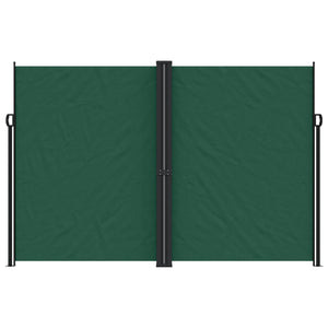 vidaXL Retractable Side Awning Dark Green 220x1000 cm