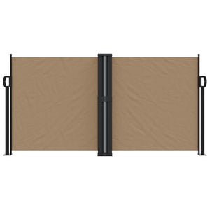 vidaXL Retractable Side Awning Taupe 120x1200 cm