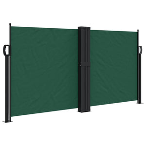 vidaXL Retractable Side Awning Dark Green 120x1200 cm