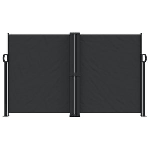 vidaXL Retractable Side Awning Black 140x1200 cm