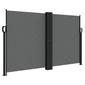 vidaXL Retractable Side Awning Anthracite 140x1200 cm