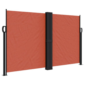 vidaXL Retractable Side Awning Terracotta 140x1200 cm