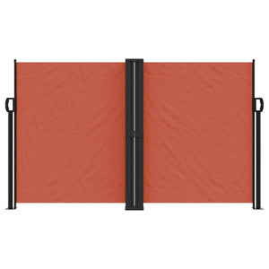 vidaXL Retractable Side Awning Terracotta 140x1200 cm