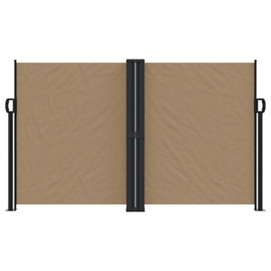 vidaXL Retractable Side Awning Taupe 140x1200 cm