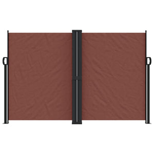 vidaXL Retractable Side Awning Brown 160x1200 cm