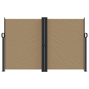 vidaXL Retractable Side Awning Taupe 160x1200 cm