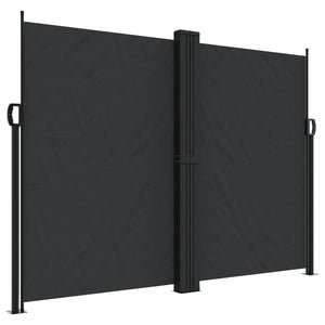 vidaXL Retractable Side Awning Black 180x1200 cm