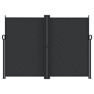 vidaXL Retractable Side Awning Black 180x1200 cm