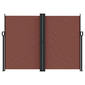 vidaXL Retractable Side Awning Brown 180x1200 cm