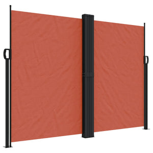 vidaXL Retractable Side Awning Terracotta 180x1200 cm