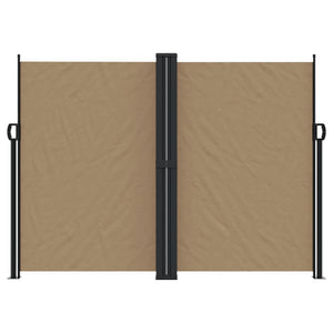 vidaXL Retractable Side Awning Taupe 180x1200 cm