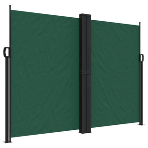 vidaXL Retractable Side Awning Dark Green 180x1200 cm