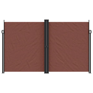 vidaXL Retractable Side Awning Brown 200x1200 cm