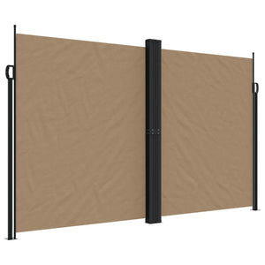 vidaXL Retractable Side Awning Taupe 200x1200 cm