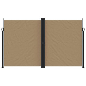 vidaXL Retractable Side Awning Taupe 200x1200 cm