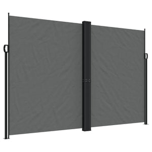 vidaXL Retractable Side Awning Anthracite 220x1200 cm