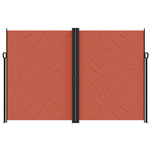 vidaXL Retractable Side Awning Terracotta 220x1200 cm