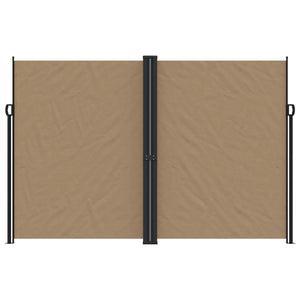 vidaXL Retractable Side Awning Taupe 220x1200 cm