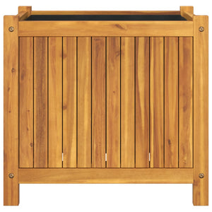 vidaXL Garden Planter with Liner 54x31x50 cm Solid Wood Acacia