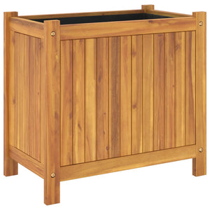 vidaXL Garden Planter with Liner 54x31x50 cm Solid Wood Acacia