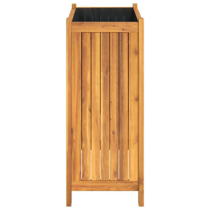 vidaXL Garden Planter with Liner 54x31x75 cm Solid Wood Acacia