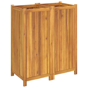 vidaXL Garden Planter with Liner 84x42x100 cm Solid Wood Acacia