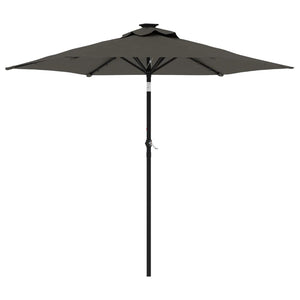 vidaXL Garden Parasol with Steel Pole Anthracite 225x225x212 cm