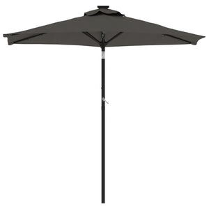 vidaXL Garden Parasol with Steel Pole Anthracite 225x225x212 cm