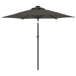 vidaXL Garden Parasol with Steel Pole Anthracite 225x225x212 cm