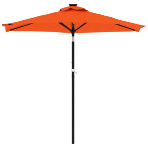 vidaXL Garden Parasol with Steel Pole Terracotta 225x225x212 cm