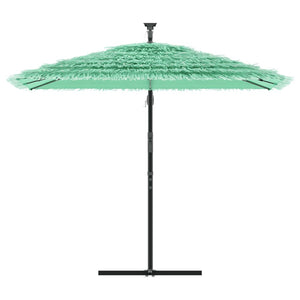 vidaXL Garden Parasol with Steel Pole Green 246x246x230 cm