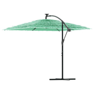 vidaXL Garden Parasol with Steel Pole Green 246x246x230 cm