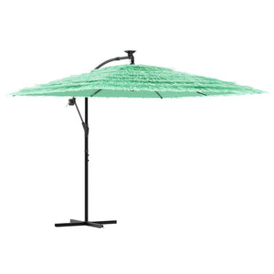 vidaXL Garden Parasol with Steel Pole Green 269x269x235 cm