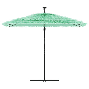 vidaXL Garden Parasol with Steel Pole Green 269x269x235 cm