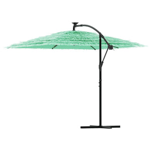 vidaXL Garden Parasol with Steel Pole Green 269x269x235 cm